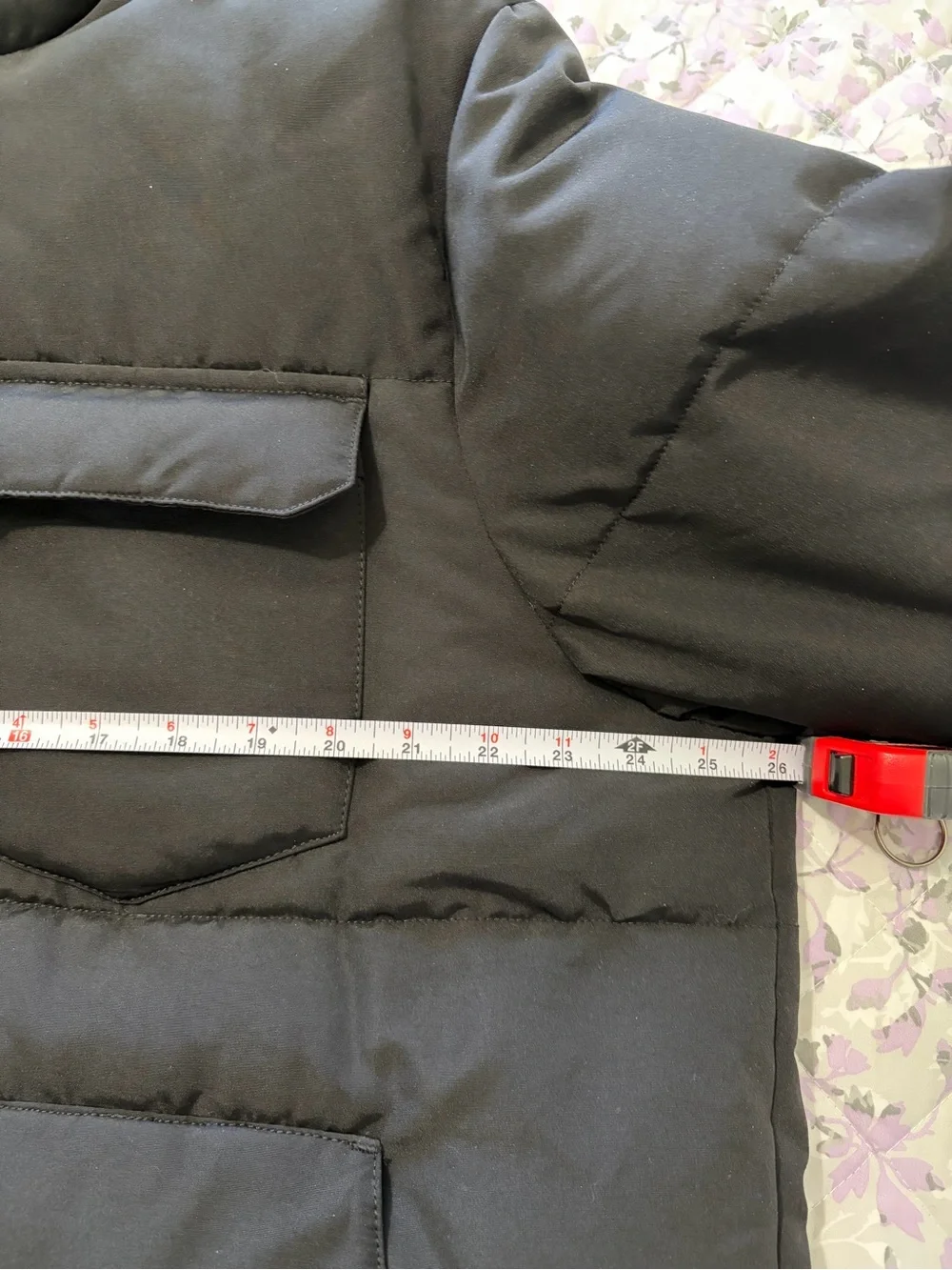 Levi's Men's Black Hooded Puffer Jacket
